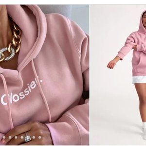 Glossier Pink Hoodie